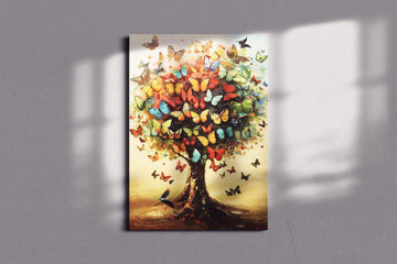 Canvas Wall Tree - Punam Metalcrafts