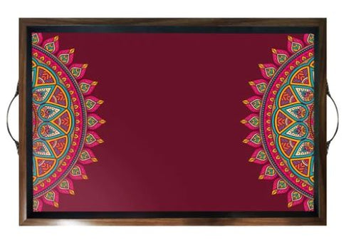 Aesthetically Printed  Designer wooden Trays for serving (Starting 12x18 Inches)