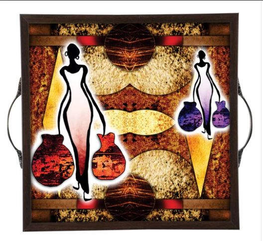 Designer Serving Trays by Metalkart (Starting 9x9 Inches)