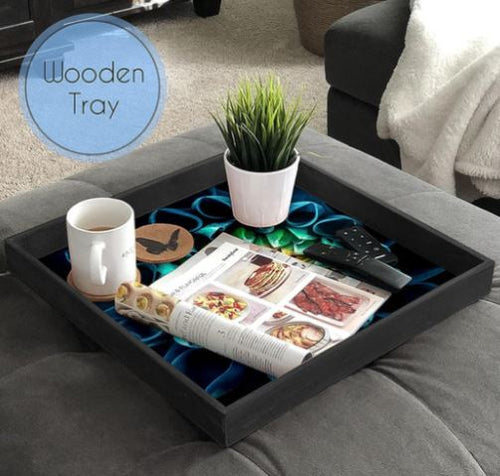 Floral designer Serving Tray (Starting 9x9 Inches)