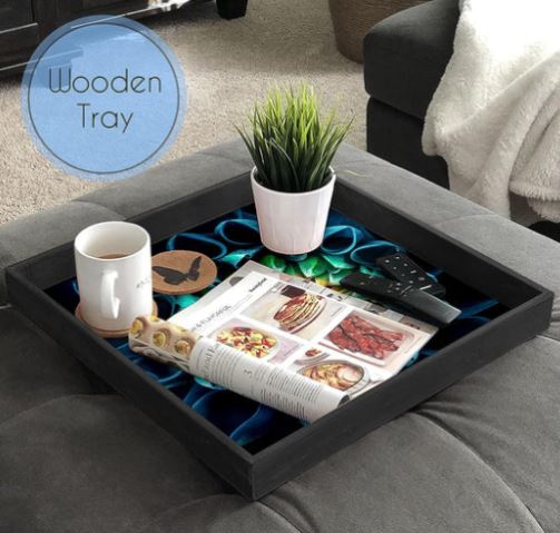 Floral designer Serving Tray (Starting 9x9 Inches)