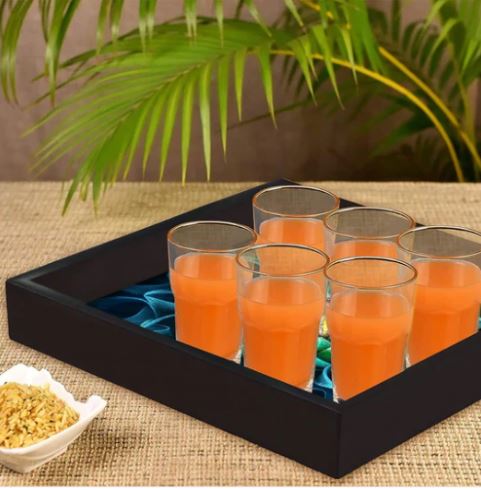 Floral designer Serving Tray (Starting 9x9 Inches)