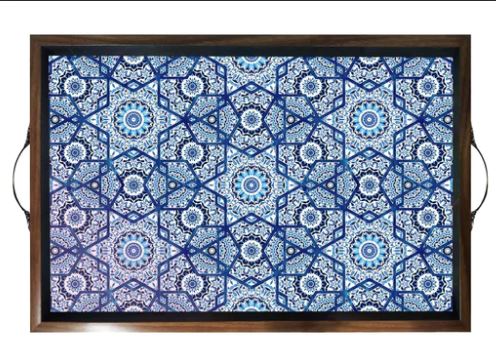 Wooden Tray with Handles (12x18 Inches)