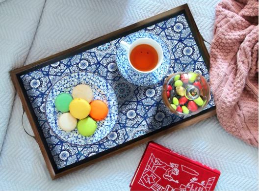 Wooden Tray with Handles (12x18 Inches)