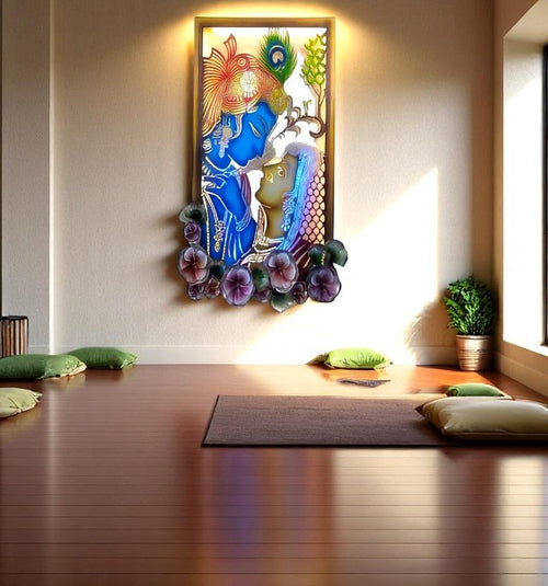 Love's Divine Melody: Radha Krishna (Starting 18 x 29 Inches)