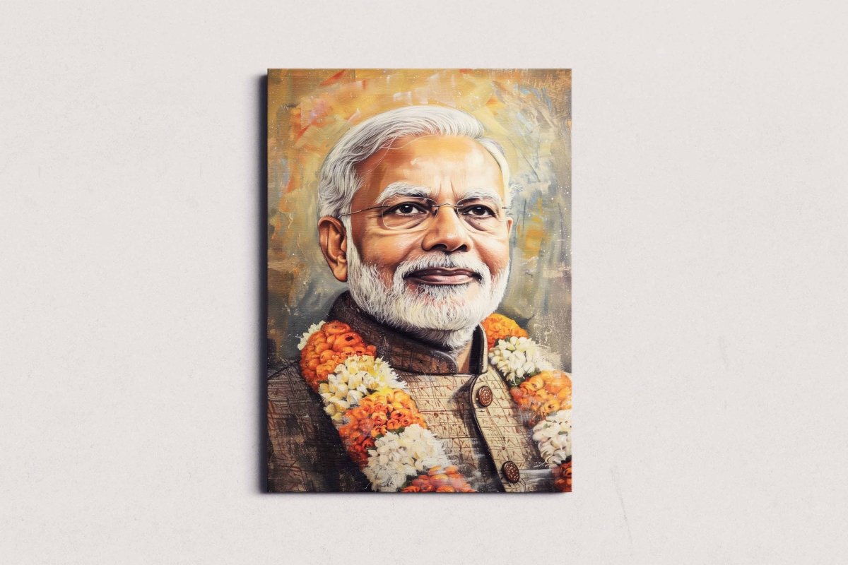 Modi: Beyond The Bloom Canvas Wall Painting (24 x 36 Inches)