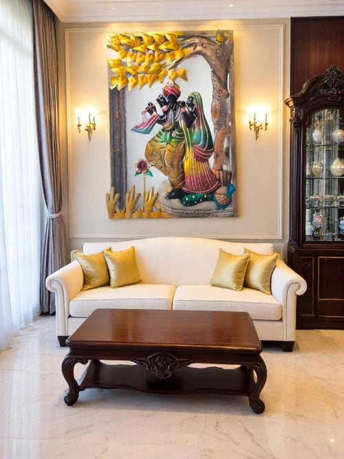 Radha - Krishna:Prem ki Bansuri:The Flute of Love (21 x 31 Inches)