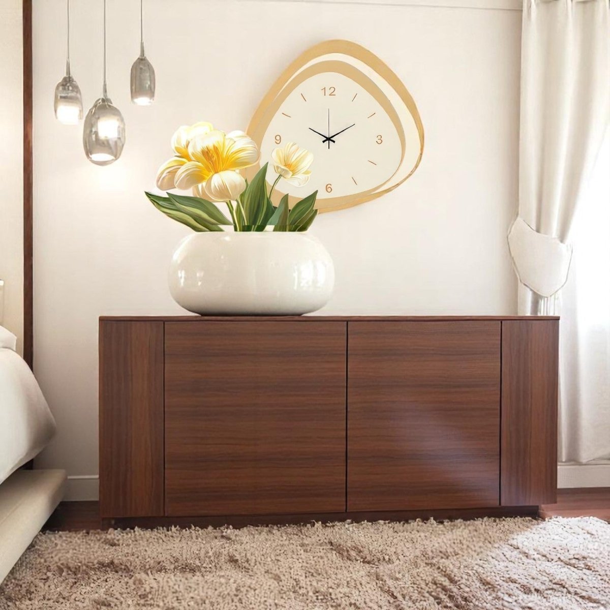 Spring Floral Timepiece Decor (40 x 120 CM)