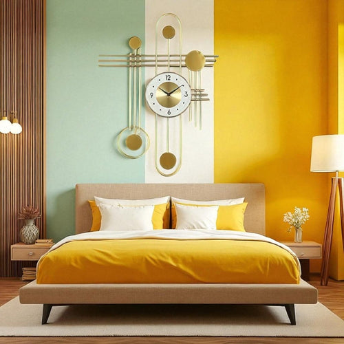 The Gilded Baton Timepiece (31.5 x 24 Inches)