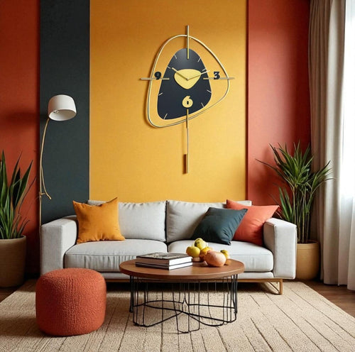 The Golden Abstraction Pendulum (25.1 x 16.5 Inches)