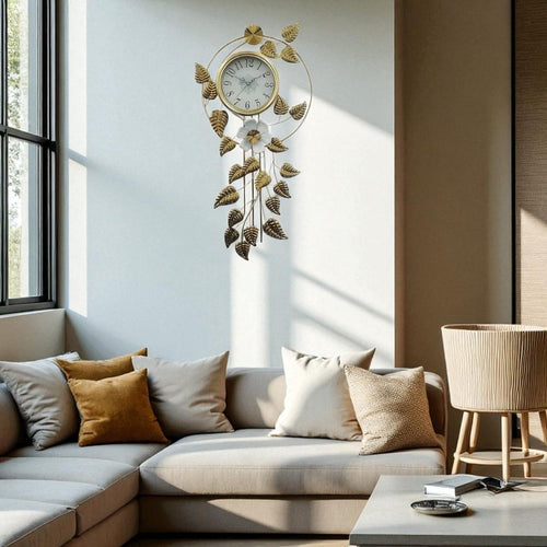 The Serene Botanist's Clock (39 x 20 Inches)