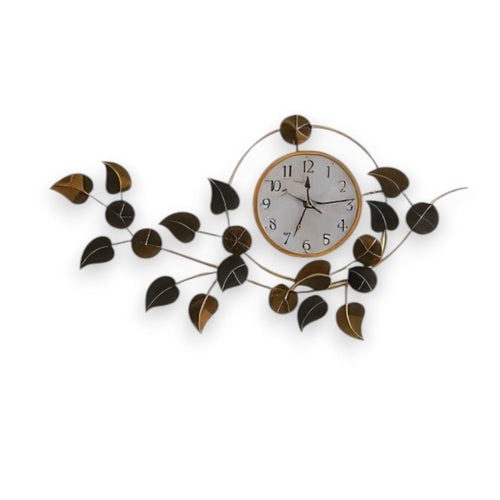 The Two - Tone Leaf Timepiece (35 x 22 Inches)