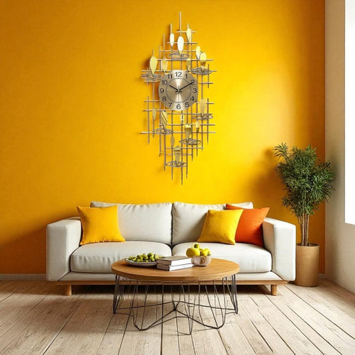 The Whispering Reeds Zen Wall Clock (35.8 x 16.5 Inches)