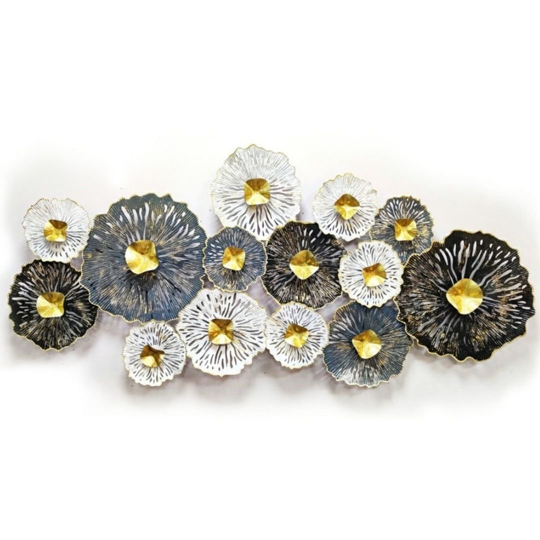 14 Giant Etching designed Abstract wall art plates (60 x 27 Inches)