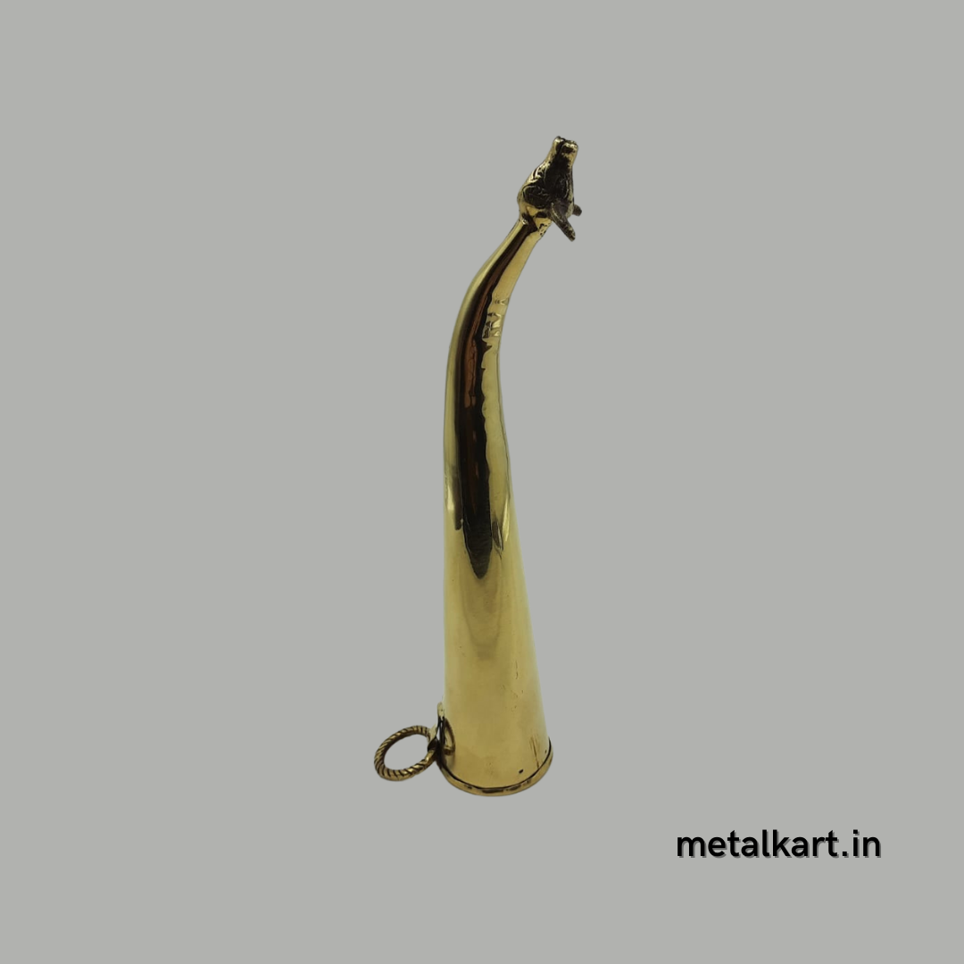 Brass Gaumukhi Shringi large for Abhishek
