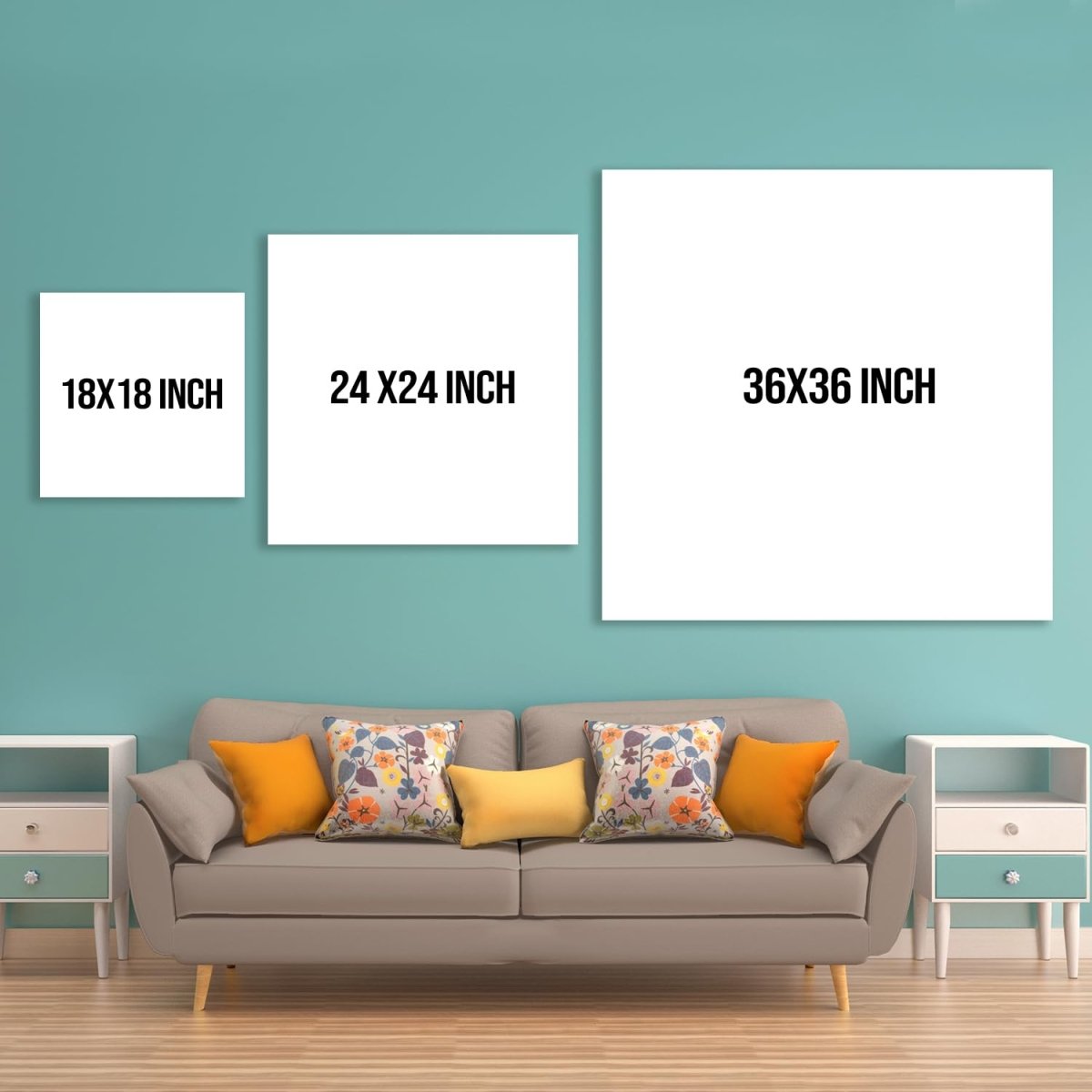 A Garden Symphony Canvas Wall Design (36 x 36 Inches)