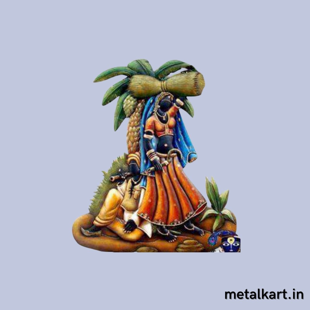 A Village morning Wall Art (24 x 24 Inches)