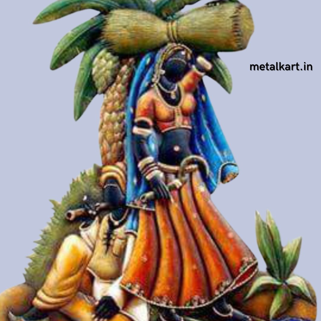 A Village morning Wall Art (24 x 24 Inches)