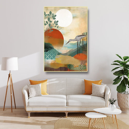 Abstract Nature Wall Hanging on Canvas (24 x 36 Inches)