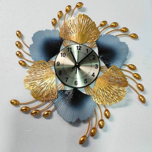 Big Flower Wall Watch with wings (30 Inches Dia)