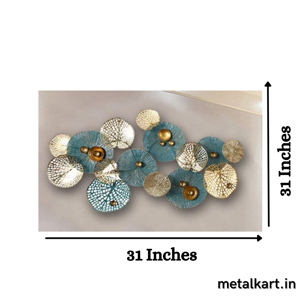 Big Wall Coverage Metallic Woven plates (46 x 23.5 Inches approx)