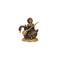 Thumbnail for Brass Hansvahini Maa Saraswati (H 11.5 Inches, Weight 6 Kg)