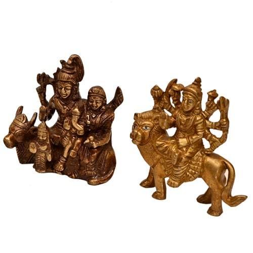 Brass Pagoda of Divinity (Pack of 5, 3-4 Inches, Weight 2 kg))
