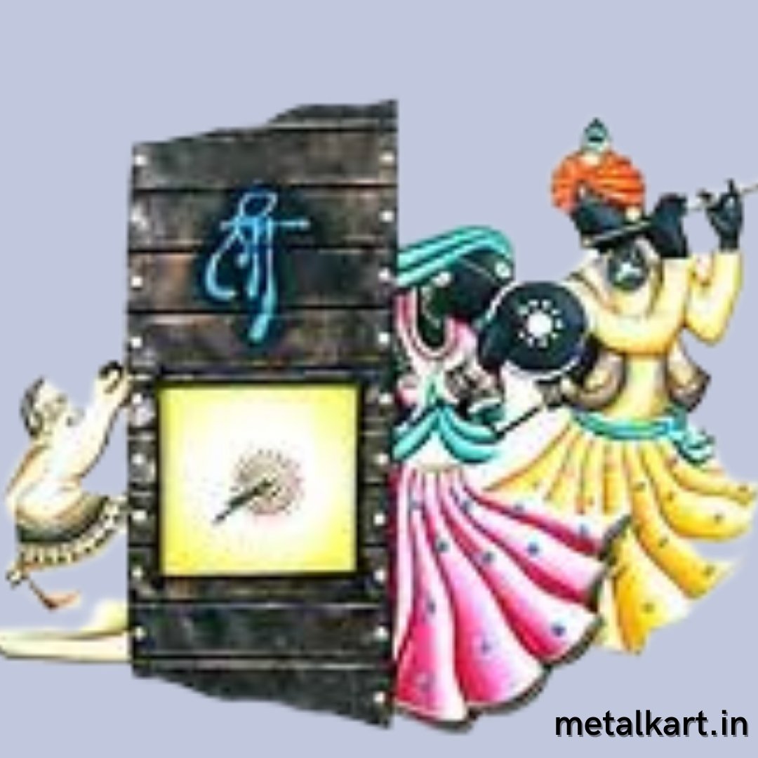 Brij Raas Wall Clock (22 x 30 Inches)