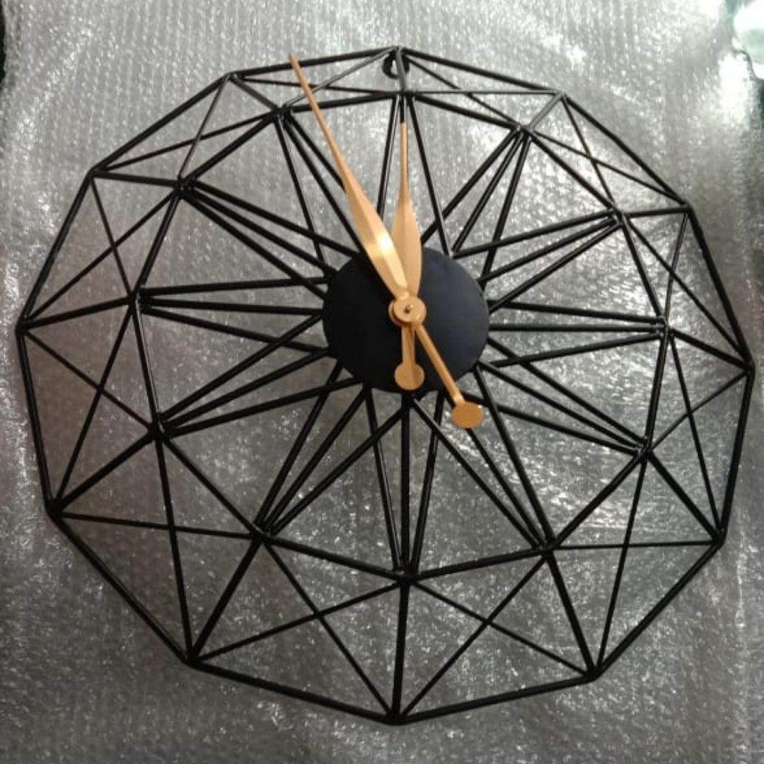 Bumper Sale Designer Metallic Star Clock ( Dia 24 inches)