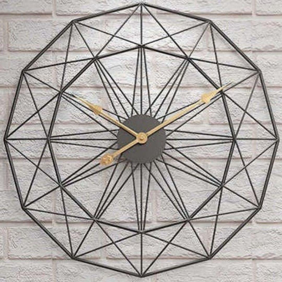 Bumper Sale Designer Metallic Star Clock ( Dia 24 inches)