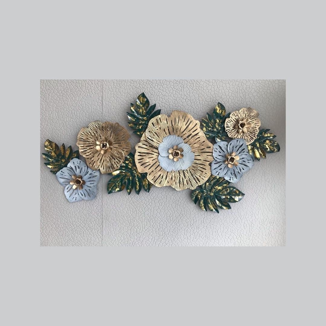 Bumper Sale Jewel Toned Flowers wall Art (52 x 23 Inches)
