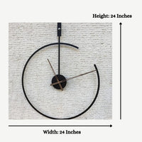 Thumbnail for Bumper Sale Monoring Black Wall Clock ( 24 Inches Dia)