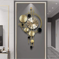 Thumbnail for Circular Metallic plates wall centre designer Clock (21*1.5*36 Inches)