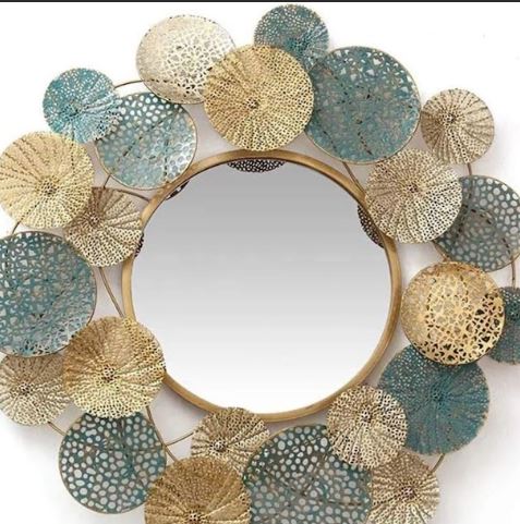 Circular Mirror in Metallic Web Plates (24 Inch Dia)