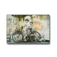 Thumbnail for Cycling through Childhood Canvas Wall Art (36 x 24 Inches)
