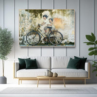 Thumbnail for Cycling through Childhood Canvas Wall Art (36 x 24 Inches)
