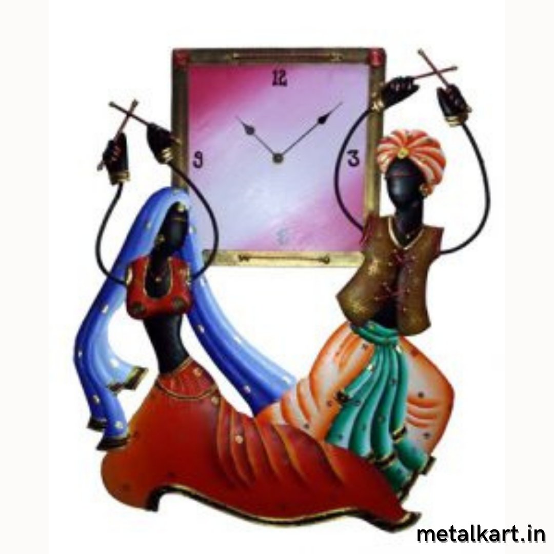 Dandiya Raas Wall clock (20 x 18 Inches)