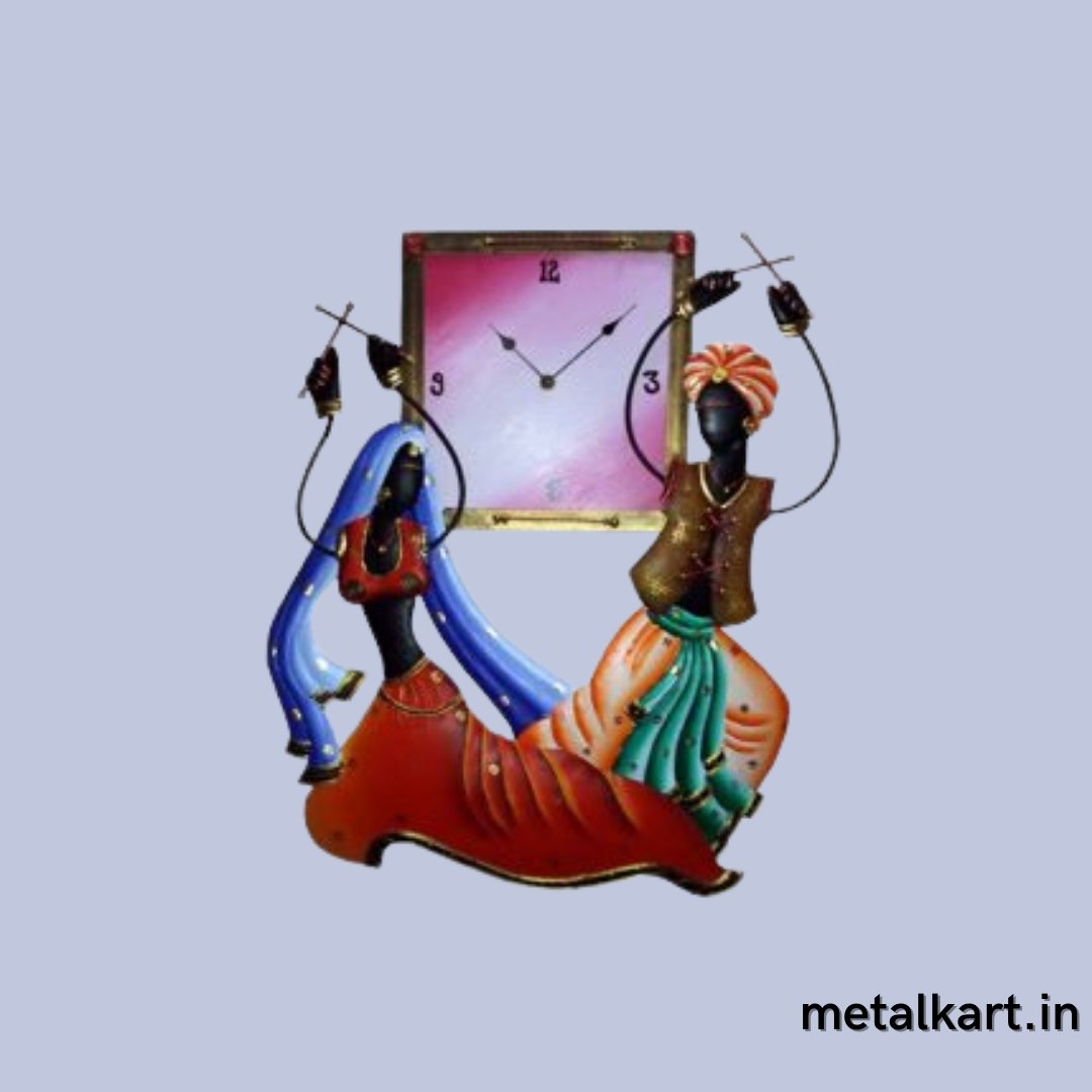Dandiya Raas Wall clock (20 x 18 Inches)