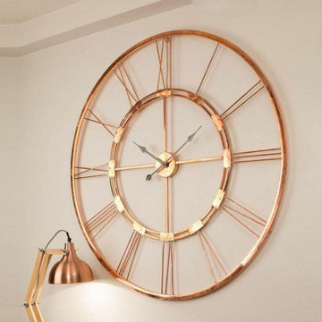 Designer metallic Copper Ring Wall Clock (Dia 24 Inches)