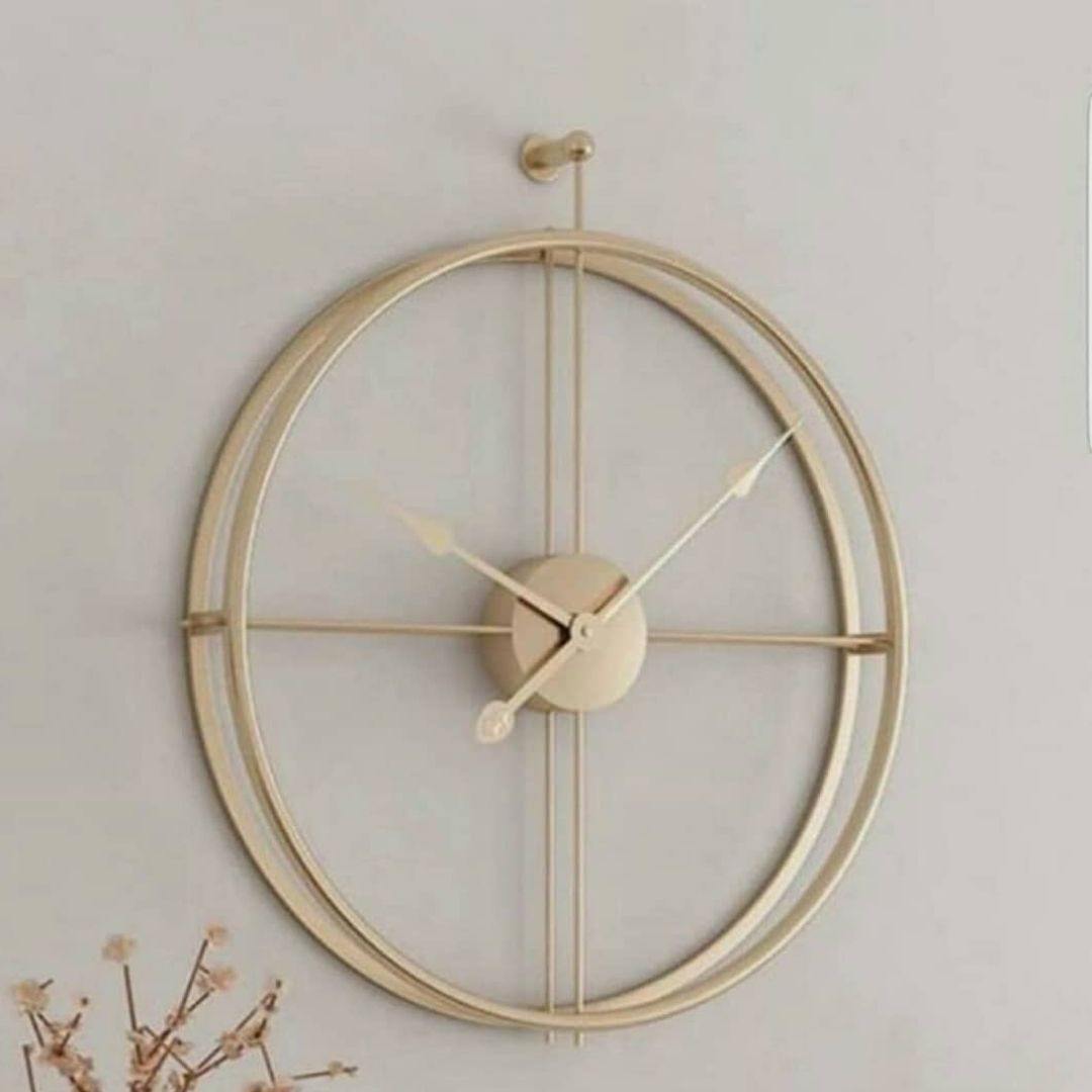 Designer metallic Double Ring Wall Clock (Dia 24 Inches)