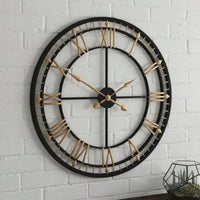 Thumbnail for Designer metallic Modern Roman Clock (Dia 24 Inches)