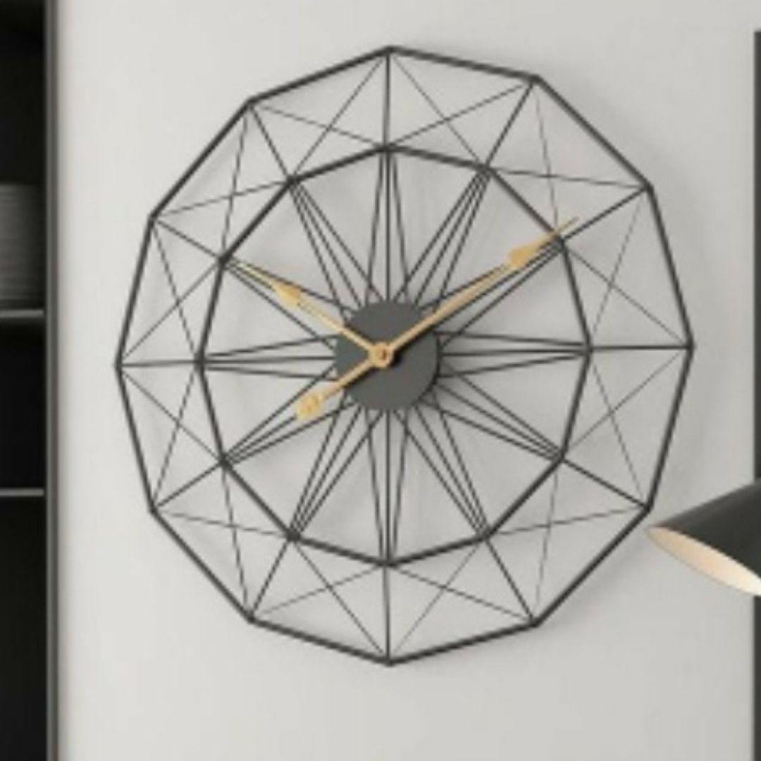 Designer Metallic Star Clock ( Dia 24 inches)