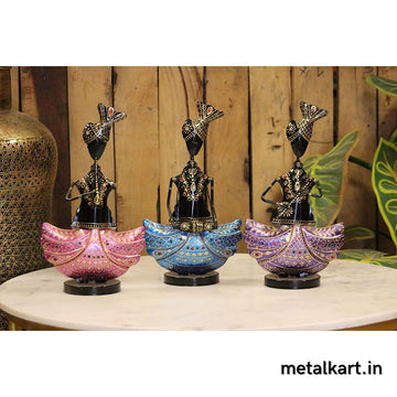 Elegant Colorful Musician Sardar Set of 3 Table décor (09*07*13 Inches approx)