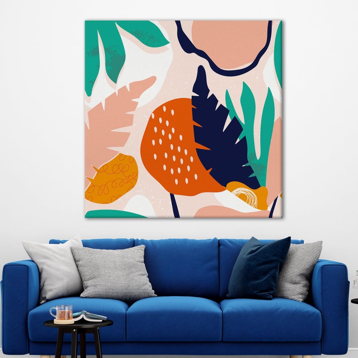 Flourish Canvas Wall Painting (36 x 36 Inches)
