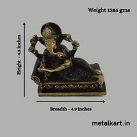 Thumbnail for Ganesh Virajman (Weight 1386 gms, Width 4.9 Inches)