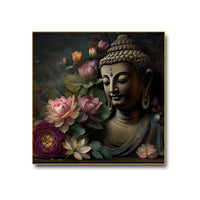 Thumbnail for Gautam Buddha Wall Painting with Nature (36 x 36 Inches )