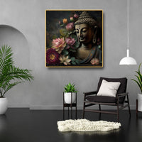 Thumbnail for Gautam Buddha Wall Painting with Nature (36 x 36 Inches )