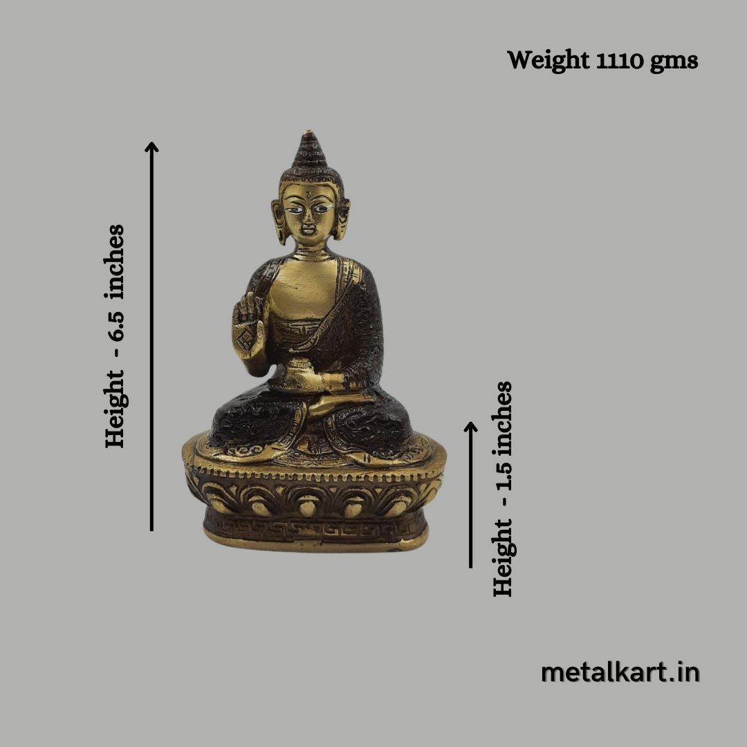 Gautam Buddha (Weight 1110 gms. , Height 6.5 Inches)