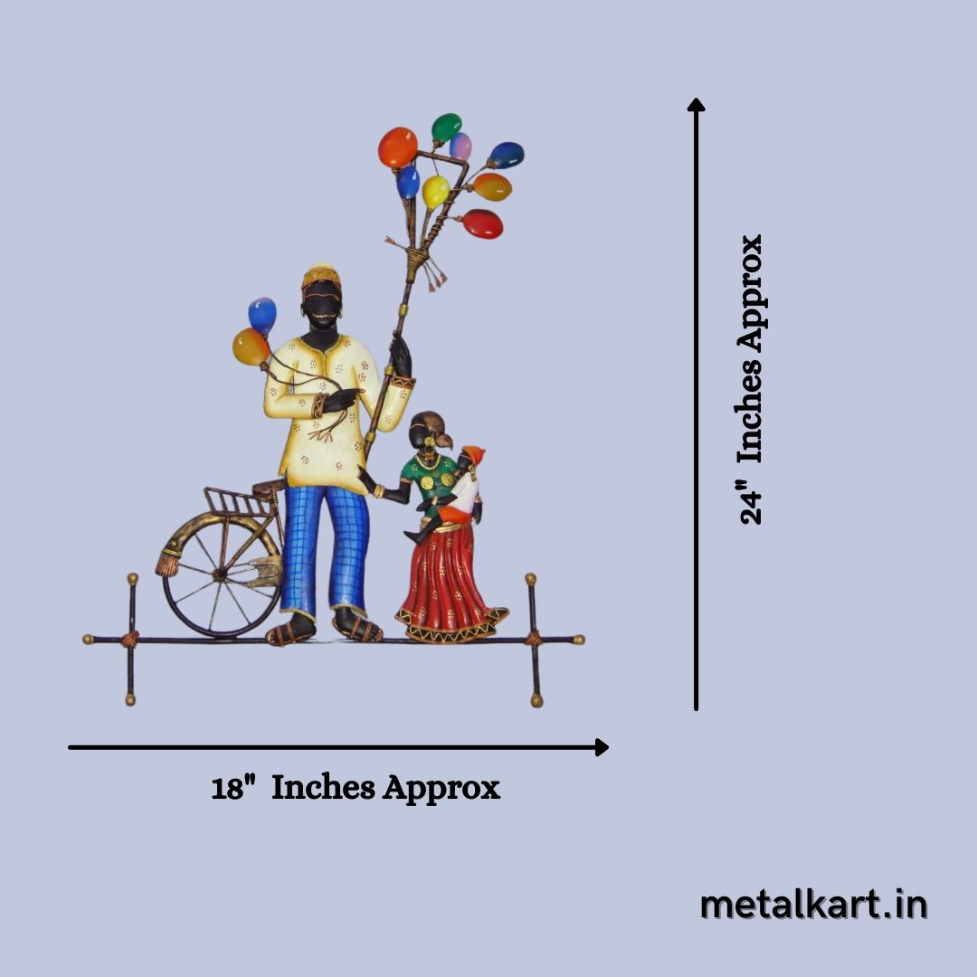 Gubbare wala wall design (24 x 18 Inches)