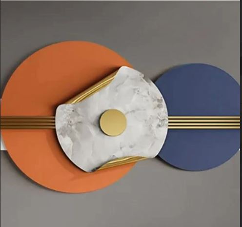 Guitar Strings Circles Metallic Wall Hanging (48 x 24 Inches)